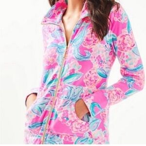Lilly Pulitzer Pink and Blue Floral Jacket